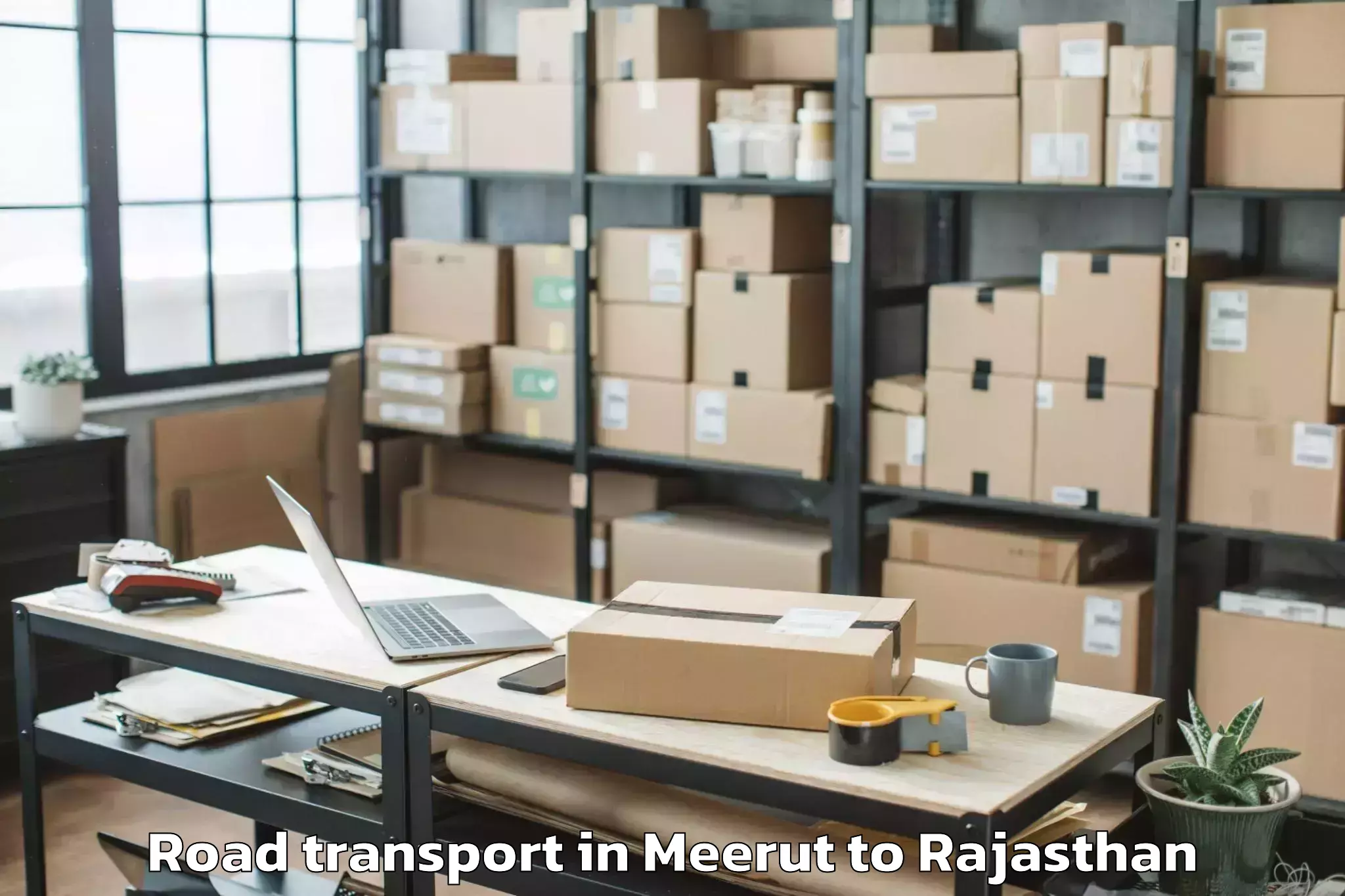 Top Meerut to Niit University Neemrana Road Transport Available